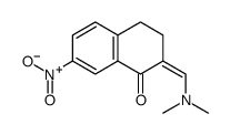 (2E)-2-(dimethylaminomethylidene)-7-nitro-3,4-dihydronaphthalen-1-one Structure