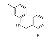 N-(2-Fluorobenzyl)-3-methylaniline Structure