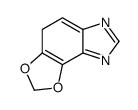 4H-1,3-Dioxolo[4,5-e]benzimidazole(9CI)结构式