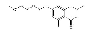 2,5-dimethyl-7-[(β-methoxyethoxy)methoxy]-chromone Structure