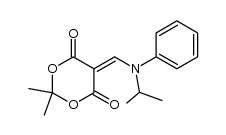 5-(2-isopropyl-2-phenyl-2-azaethylidene)-2,2-dimethyl-1,3-dioxane-4,6-dione结构式