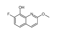 7-fluoro-2-methoxy-quinolin-8-ol结构式