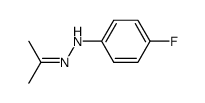 Aceton-(4-fluor-phenylhydrazon) Structure