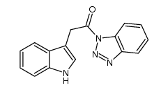 1-(1H-benzotriazol-1-yl)-2-(1H-indol-3-yl)ethanone Structure