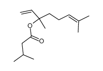 3-甲基-丁酸-1-乙基-1,5-二甲基-4-己烯酯结构式