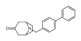 8-[(4-phenylphenyl)methyl]-8-azabicyclo[3.2.1]octan-3-one结构式