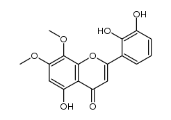 2-(2,3-dihydroxyphenyl)-5-hydroxy-7,8-dimethoxy-4H-chromen-4-one结构式