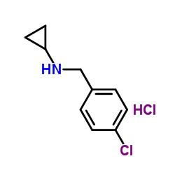 (4-Chloro-benzyl)-cyclopropyl-amine hydrochloride结构式