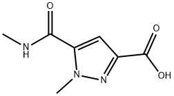 1-甲基-5-(甲基氨基甲酰基)-1H-吡唑-3-羧酸结构式