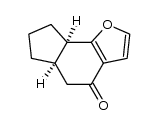 (5aR,8aR)-5,5a,6,7,8,8a-hexahydro-4H-indeno[4,5-b]furan-4-one结构式