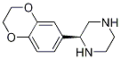 (S)-2-(2,3-dihydrobenzo[b][1,4]dioxin-6-yl)piperazine结构式