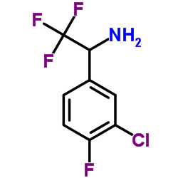 1-(3-Chloro-4-fluorophenyl)-2,2,2-trifluoroethanamine Structure