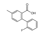 2-(2-fluorophenyl)-5-methylbenzoic acid Structure