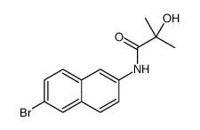 N-(6-Bromonaphthalen-2-yl)-2-hydroxy-2-methylpropanamide Structure