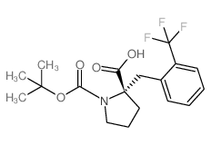 (S)-1-(TERT-BUTOXYCARBONYL)-2-(2-(TRIFLUOROMETHYL)BENZYL)PYRROLIDINE-2-CARBOXYLIC ACID picture