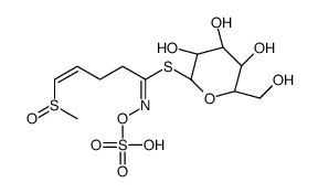 [(2S,3R,4S,5S,6R)-3,4,5-trihydroxy-6-(hydroxymethyl)oxan-2-yl] (E,1E)-5-methylsulfinyl-N-sulfooxypent-4-enimidothioate结构式