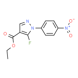 ETHYL5-FLUORO-1-(4-NITROPHENYL)-1H-PYRAZOLE-4-CARBOXYLATE Structure