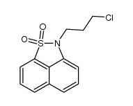 2-(3-chloropropyl)-2H-naphth[1,8-cd]isothiazole 1,1-dioxide结构式