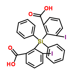 2,2'-(Diphenylsilanediyl)bis(3-iodobenzoic acid) Structure