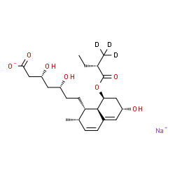 Pravastatin-d3 (sodium salt) structure