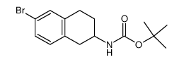 2-((tert-butoxycarbonyl)amino)-6-bromo-1,2,3,4-tetrahydronaphthalene结构式