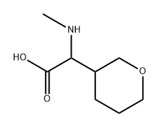 2-(甲氨基)-2-(四氢-2H-吡喃-3-基)乙酸结构式