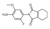 2-(4-amino-2-fluoro-5-methoxyphenyl)-4,5,6,7-tetrahydroisoindole-1,3-dione结构式