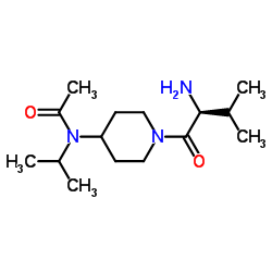 N-Isopropyl-N-[1-(L-valyl)-4-piperidinyl]acetamide结构式