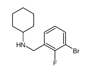 1-Bromo-3-cyclohexylaminomethyl-2-fluorobenzene structure