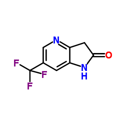 6-(Trifluoromethyl)-1,3-dihydro-2H-pyrrolo[3,2-b]pyridin-2-one结构式