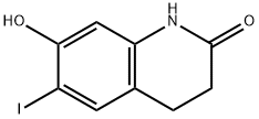 7-Hydroxy-6-iodo-1,2,3,4-tetrahydroquinolin-2-one结构式