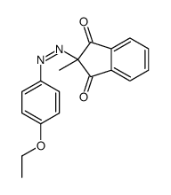 2-[(4-ethoxyphenyl)diazenyl]-2-methylindene-1,3-dione Structure