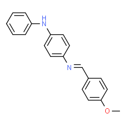 N-(4-methoxybenzylidene)-N'-phenyl-1,4-benzenediamine structure