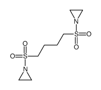 1-[4-(aziridin-1-ylsulfonyl)butylsulfonyl]aziridine结构式