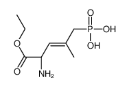 [(E,4R)-4-amino-5-ethoxy-2-methyl-5-oxopent-2-enyl]phosphonic acid结构式