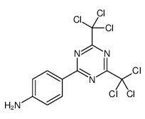 4-[4,6-bis(trichloromethyl)-1,3,5-triazin-2-yl]aniline结构式