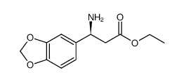 (S)-3-Amino-3-(3,4-methylenedioxyphenyl)propionicacid,ethylester Structure