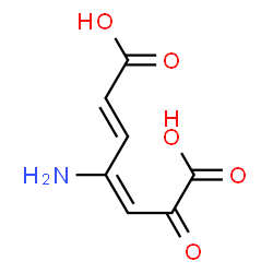 4-amino-2-oxo-3,5-heptadienedioic acid Structure