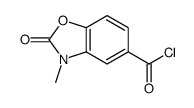 5-Benzoxazolecarbonyl chloride, 2,3-dihydro-3-methyl-2-oxo- (9CI)结构式