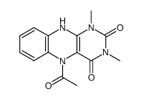 Benzo[g]pteridine-2,4(1H,3H)-dione,5-acetyl-5,10-dihydro-1,3-dimethyl- structure