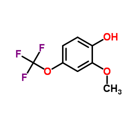 2-methoxy-4-(trifluoromethyloxy)phenol structure