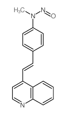 Benzenamine,N-methyl-N-nitroso-4-[2-(4-quinolinyl)ethenyl]-结构式