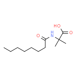 Alanine,2-methyl-N-(1-oxooctyl)-结构式