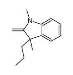 (3R)-1,3-dimethyl-2-methylidene-3-propylindole结构式