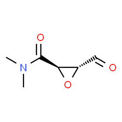 Oxiranecarboxamide, 3-formyl-N,N-dimethyl-, (2R-trans)- (9CI)结构式