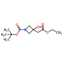 2-Methyl-2-propanyl 3-(2-ethoxy-2-oxoethyl)-3-hydroxy-1-azetidinecarboxylate picture