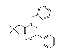 (2-methoxy-2-phenylethyl)phenylmethyl carbamic acid 1,1-dimethylethyl ester结构式