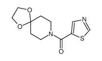 1,4-dioxa-8-azaspiro[4.5]decan-8-yl(1,3-thiazol-5-yl)methanone Structure