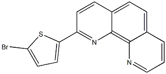 1,10-Phenanthroline, 2-(5-bromo-2-thienyl)-结构式