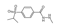 p-(Isopropylsulfonyl)-N'-methylbenzhydrazide结构式